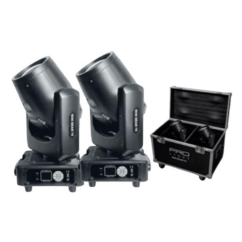 ProLight Mini Beam 7R Cabeza Móvil Beam 230W (Pack 2 Uds. + Flight Case)