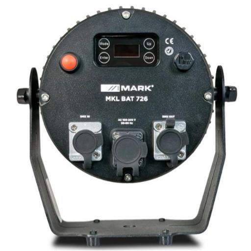 Mark Mkl Bat 726 Foco Led con Batería 6 x 12W Rgbwa+Uv (Pack 6 Uds. + Flight Case) [2]