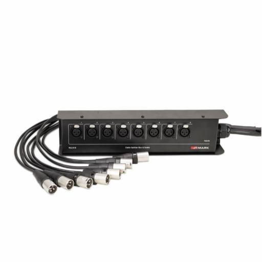 Mark Mls 8 8 Manguera de Audio con Cajetín 8 Xlr3/H a 8 Xlr3/M (10 metros) [1]
