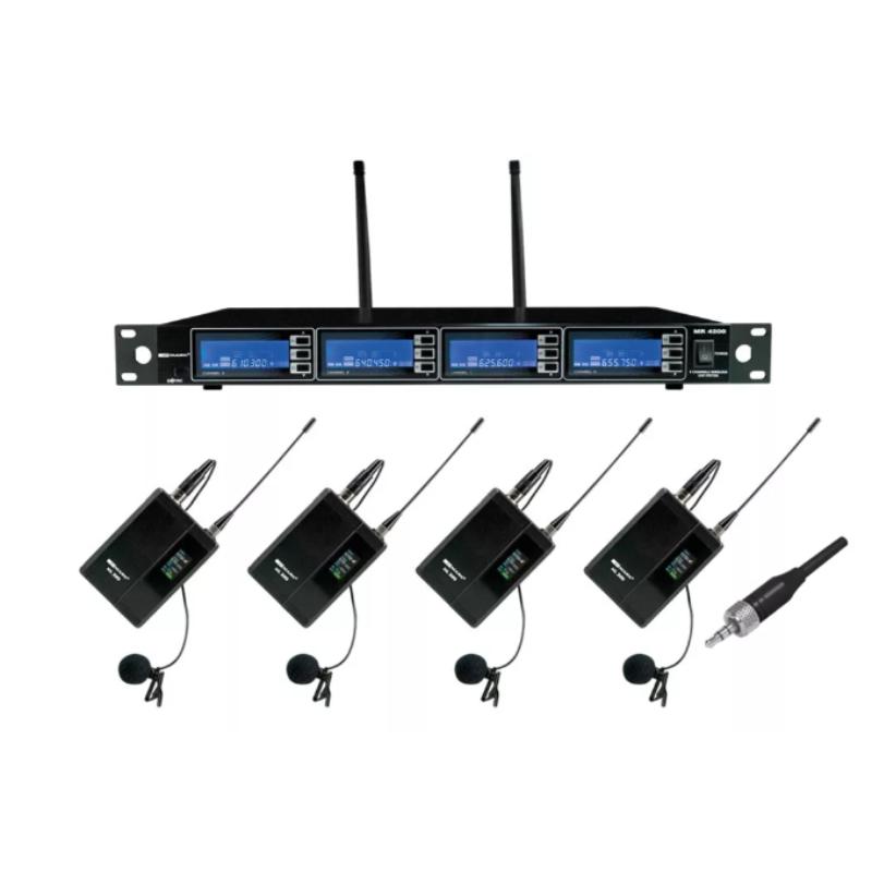 Mark Mr 4200/2 Sistema Inalámbrico de Petaca con 4 Canales