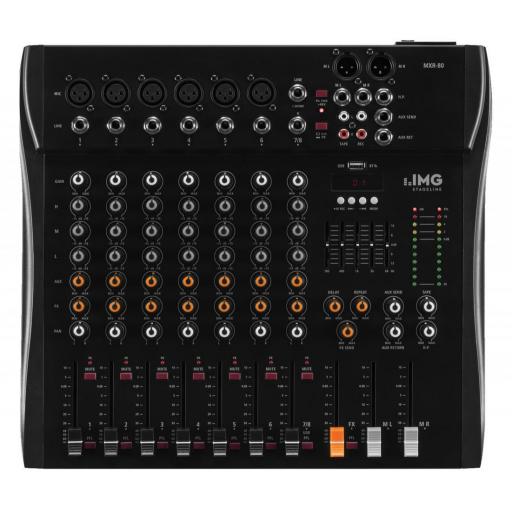 Stage Line Mxr-80 Mesa de Mezclas Mp3/Usb/BlueTooth [0]