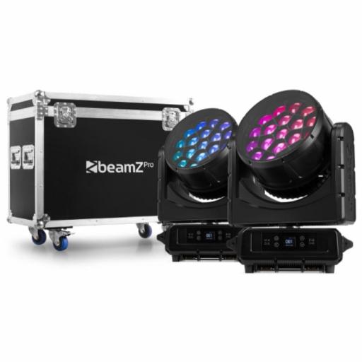 beamZ Pro Nereid1940 Led Bee Eye Cabeza Móvil Led 19 x 40W Rgbw IP65 (Pack 2 Uds. + Flight Case)