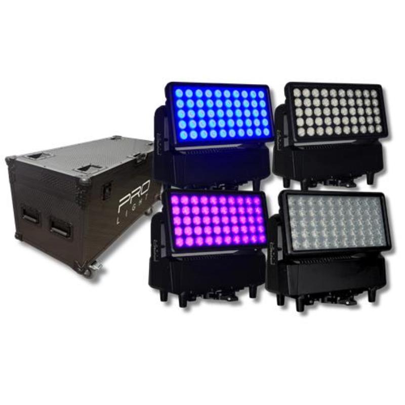 ProLight Nimbus Color 1000 Ip Bañador Led 50 x 20W Rgbw Ip65 (Pack 4 Uds. + Flight Case)