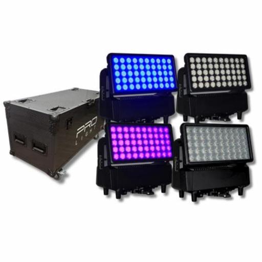 ProLight Nimbus Color 1000 Ip Bañador Led 50 x 20W Rgbw Ip65 (Pack 4 Uds. + Flight Case) [0]