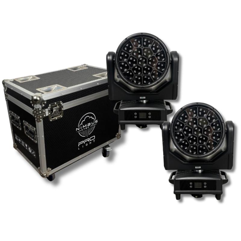 ProLight Nimbus K760 Ip Cabeza Móvil Wash Led 19 x 40W Rgbw IP66 (Pack 2 Unidades + Flight Case)