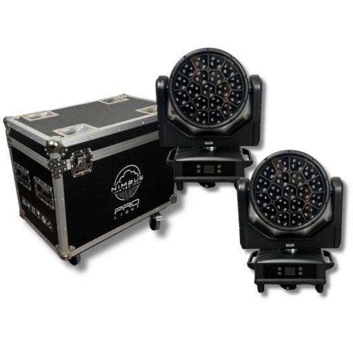 ProLight Nimbus K760 Ip Cabeza Móvil Wash Led 19 x 40W Rgbw IP66 (Pack 2 Unidades + Flight Case) [0]
