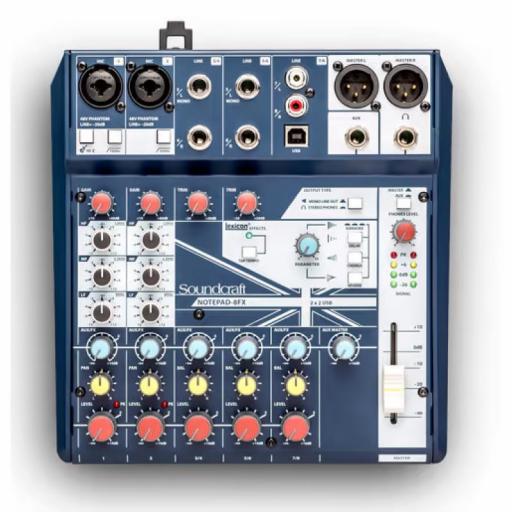 Soundcraft Notepad 8Fx Mezclador de Audio