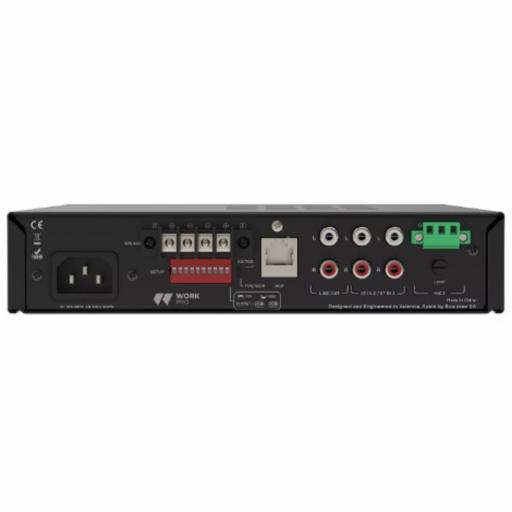 Work Pro Pa 200 Mx MkII Amplificador 2 x 100W @8 Ohms / 200W L100V BlueTooth [1]