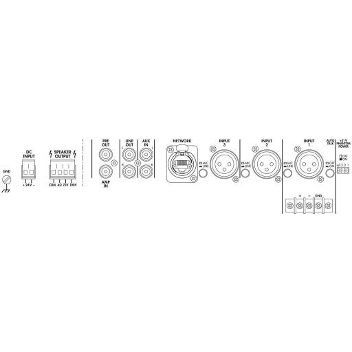 Monacor Pa-900Dt Amplificador/Mezclador para Megafonía 1 X 120W [1]