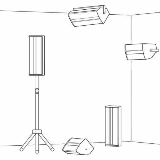 Monacor Pab-306/Ws Caja Acústica Pasiva 2 x 6.5" 160 Watios [2]