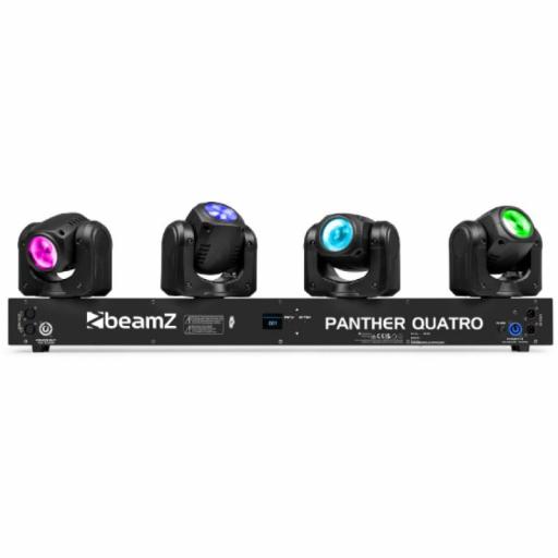 beamZ Panther Quatro Barra con 4 Cabezas Móviles Led Rgbw