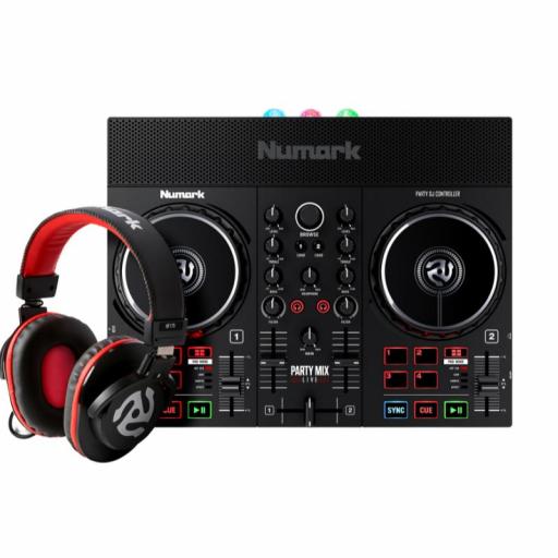 Numark Party Mix Live Bundle Controlador Dj +  Auriculares [0]