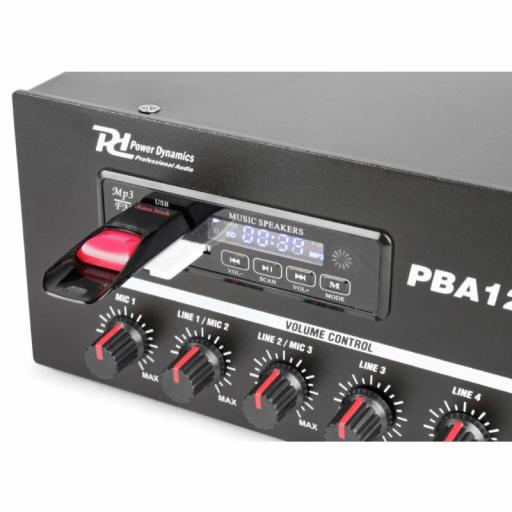 Power Dynamics Pba60 Amplificador/Mezclador 60W 100V BlueTooth [2]
