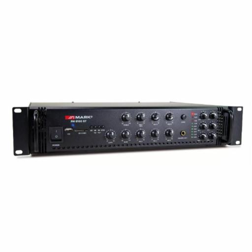 Mark Pm 6160 Bt Amplificador/Mezclador 180W @4 Ohms/L100V 6 Zonas Mp3/BlueTooth