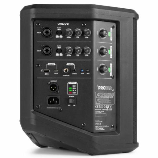 Vonyx Pro X1A Altavoz Amplificado con Batería 6.5" 250 Watios [1]