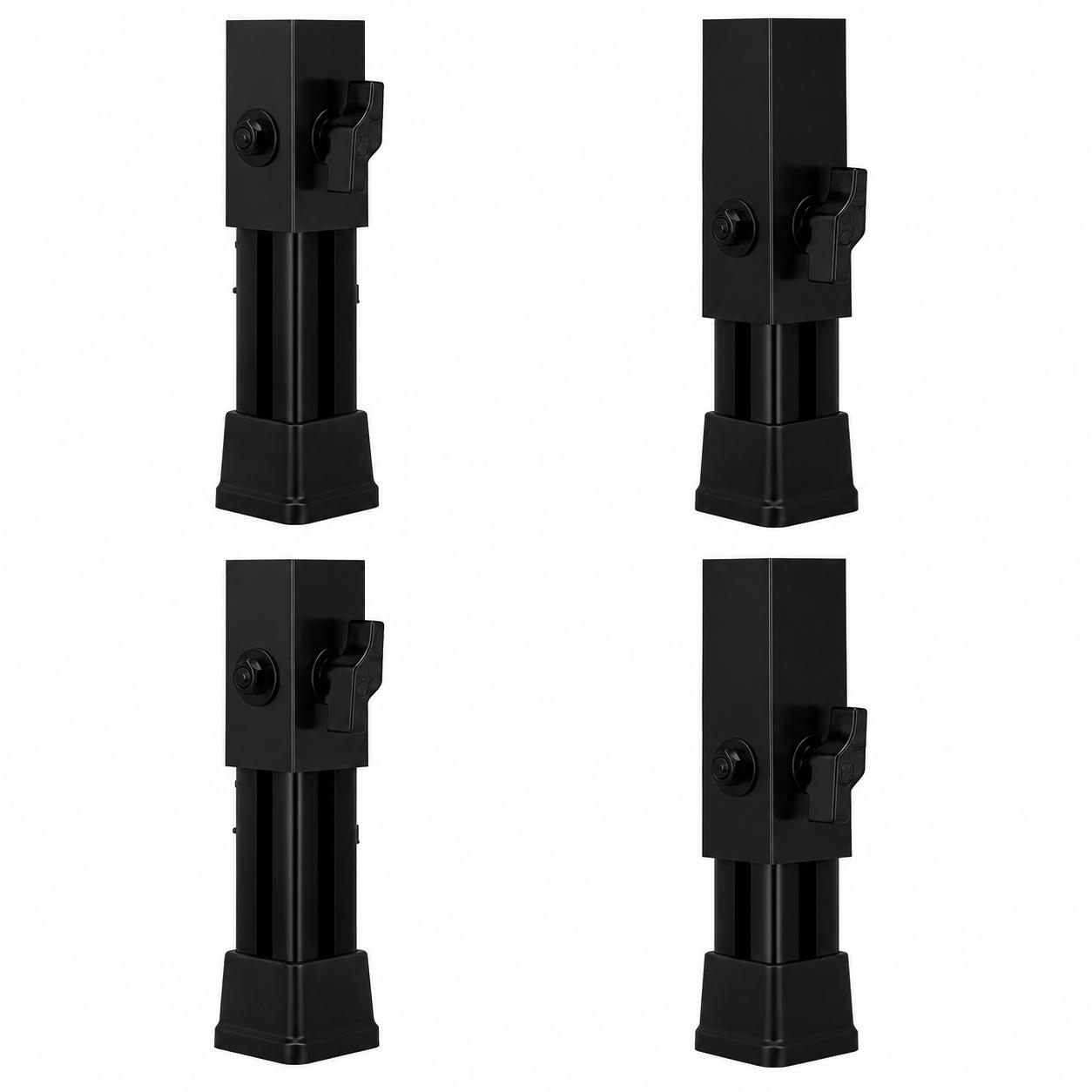 Pata Regulable Guil Pta5-T 50x50 (Negro) (Pack 4 Unidades)