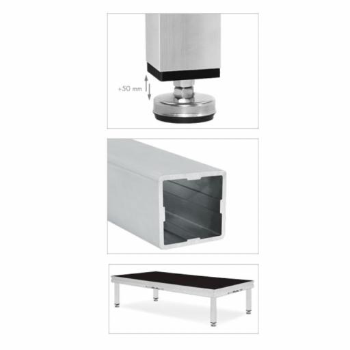 Pata Fija con nivelador Guil Pta5-N 50x50 [1]