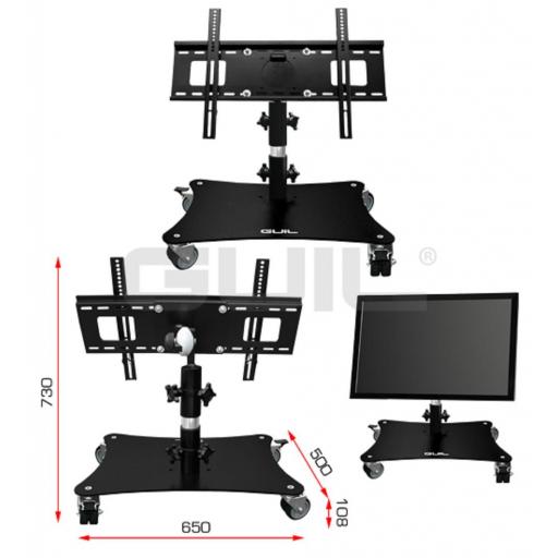 Guil Ptr-25 Soporte Móvil para Pantalla de 32" a 65" [1]