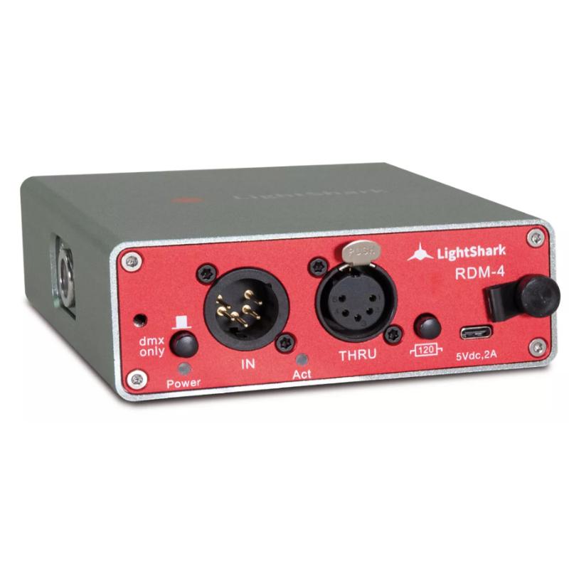 LightShark Rdm 4 Splitter Dmx/Rdm 1 Entrada/4 Salidas