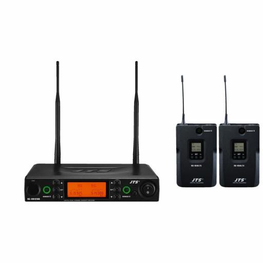 Jts RU-8012DB/5 + RU-850LTB/5 Sistema Inalámbrico Dual de Petaca UHF 506-542 MHz [0]