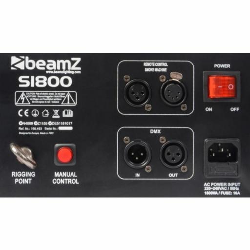 beamZ S1800 Máquina de Humo Horizontal/Vertical 1800W Dmx [2]