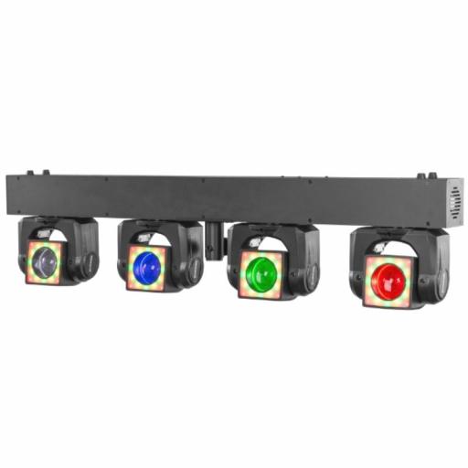 beamZ ShowBar Go Shine Barra con 4 Cabezas Móviles 4 x 40W Rgbw [3]