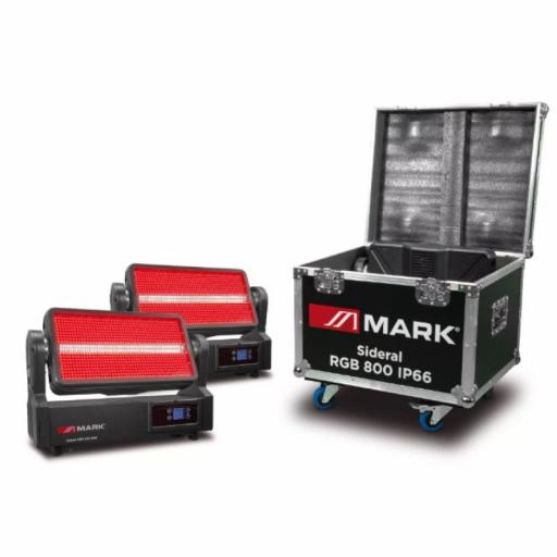Mark Sideral Rgb 800 Ip66 Estrobo/Bañador Led (2 Uds. + Flight Case)