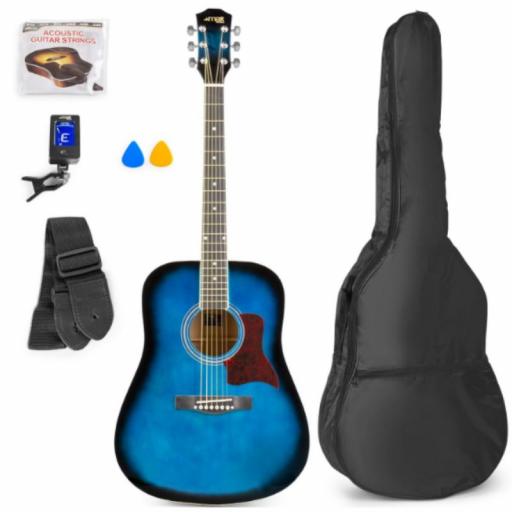 Max SoloJam Guitarra Acústica Color Azul [0]