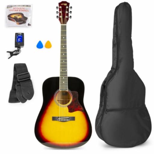 Max SoloJam Guitarra Acústica Color Sunburst