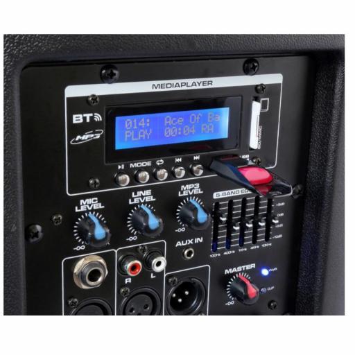 Vonyx Spx-Pa9210 Altavoz Amplificado con Batería y BlueTooth 2 x 10" 500W [2]