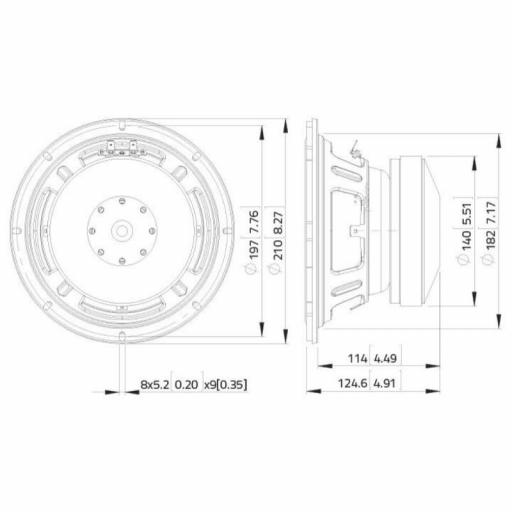 Lavoce SSF122.50L Altavoz de Subgraves 12" 400 Watios @8 Ohms [1]