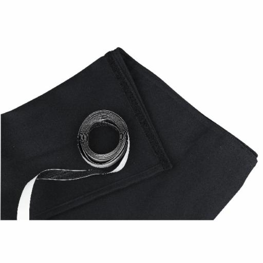 beamZ Pro Stage-Skirt320 Falda de Escenario Negra 60 x 600 cm