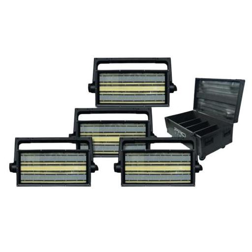 Prolight Storm 1000 Out Estrobo/Bañador Led 1000W Rgbw + Blanco Frío Ip65 (Pack 4 Uds. + Flight Case) [0]