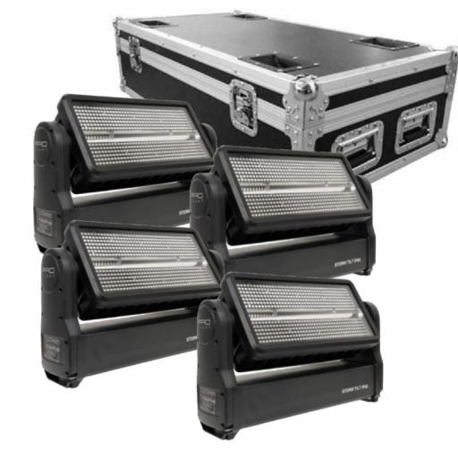 ProLight Storm Tilt Ip65 Strobo Led Móvil (4 Uds. + Flight Case) [0]