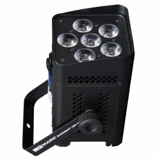 Mark SuperBat Led 72 Foco Led Up-Light 6 x 12W Rgbwa+Uv con Batería (12 Uds. + Flight Case) [1]