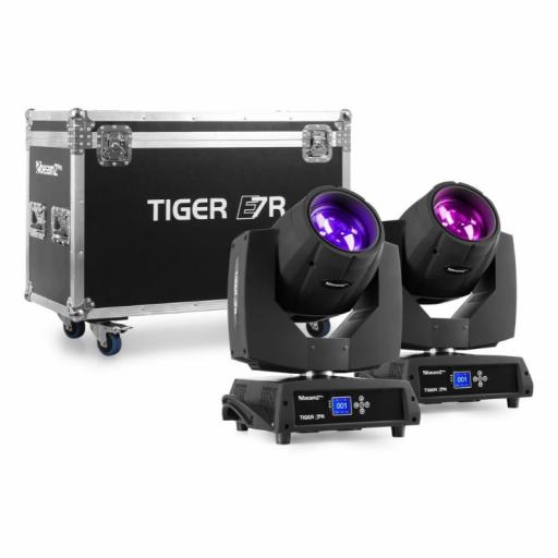 beamZ Pro Tiger E 7R MkIII Cabeza Móvil Beam 230W (Pack 2 uds. + Flight Case)