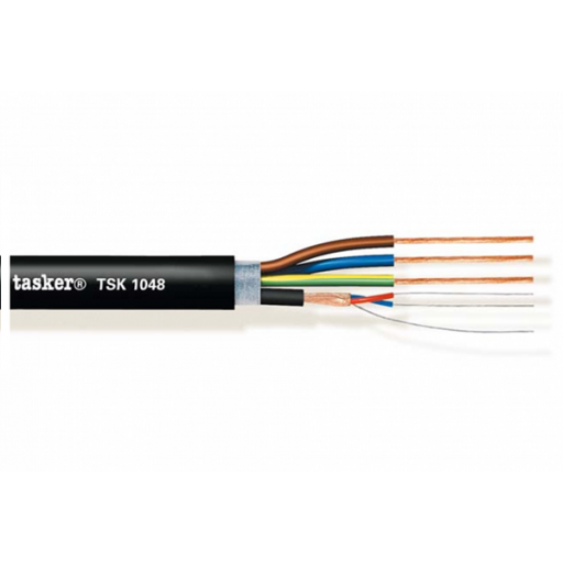 Tasker Tsk1048 Cable para audio digital o DMX + corriente 1x2x0,22+3x0,75mm² (100 metros)