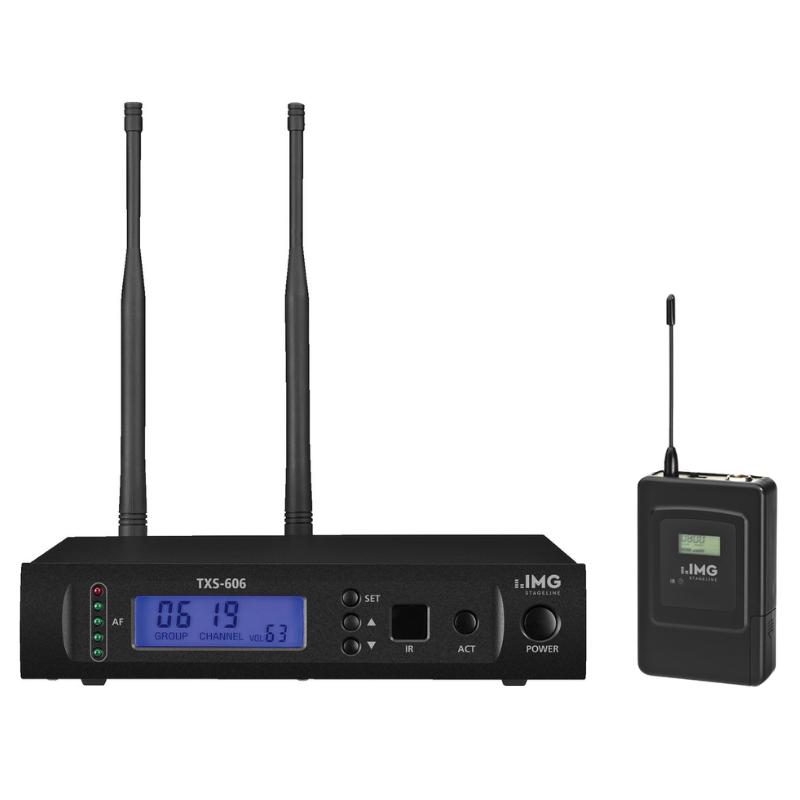 Stage Line Txs-606 + Txs-606Hse/2 Sistema Inalámbrico de Petaca UHF 672.000-691.975 MHz