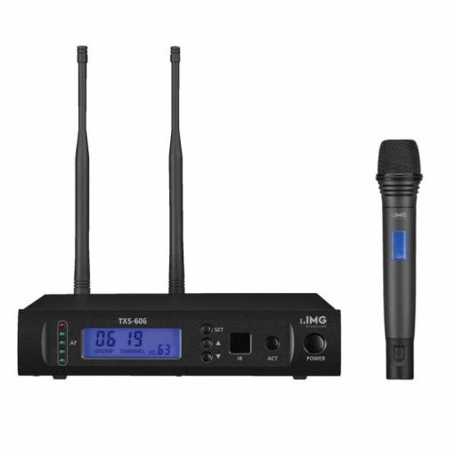Stage Line Txs-606 + Txs-606Ht/2 Sistema Inalámbrico de Mano UHF 672.000-691.975 MHz [0]