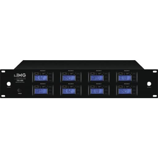 Stage Line Txs-686 + Txs-606Hse/2 Sistema Inalámbrico de Petaca 8 Canales UHF 672.000-691.975 MHz [1]