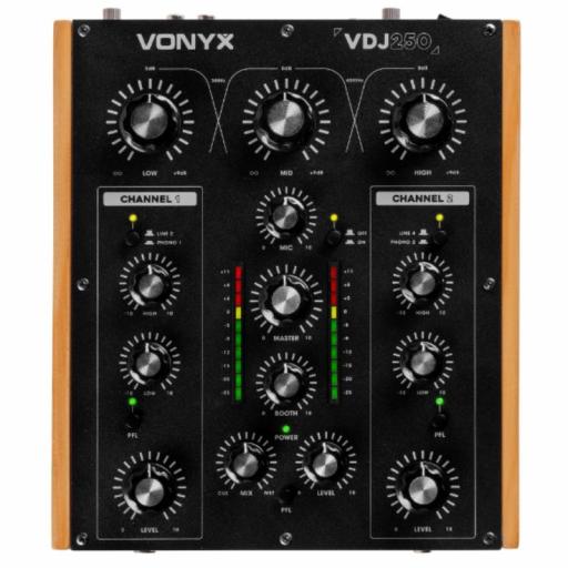 Vonyx Vdj250 Mezclador Dj 2 Canales Rotatorios [1]