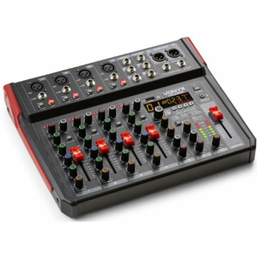 Vonyx Vm-Kg08 Mezclador de Audio 8 Canales Usb/Mp3/Dsp/BlueTooth [2]