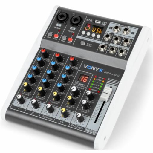Vonyx Vmm-K402 Mezclador de Audio Usb/BlueTooth [1]