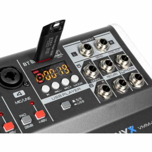 Vonyx Vmm-K602 Mezclador de Audio Usb/BlueTooth [2]