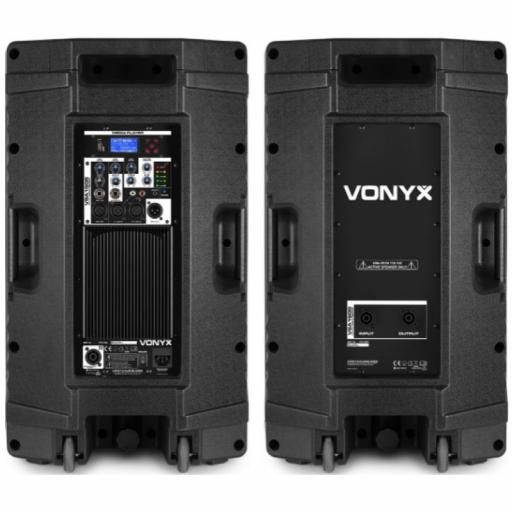 Vonyx Vsa150S Pareja de Altavoces (Activo/Pasivo) 15" 500W Usb/Mp3/BlueTooth [1]