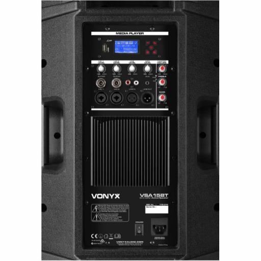 Vonyx Vsa15Bt Altavoz Amplificado 15" 500W Mp3/BlueTooth [2]