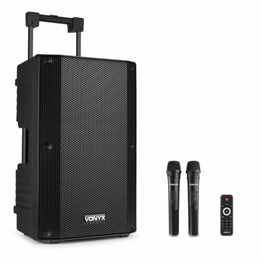 Vonyx Vsa500 Altavoz Amplificado con Batería y BlueTooth 12" 400W