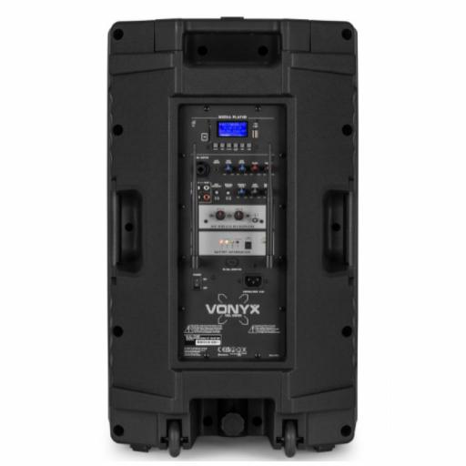 Vonyx Vsa700-Bp Altavoz Amplificado con Batería y BlueTooth 15" 500W [1]