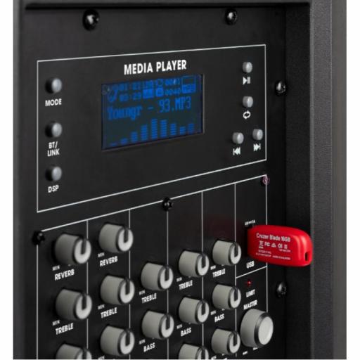 Vonyx Vx822 Sistema de Sonido Amplificado 900 Watios con BlueTooth [3]