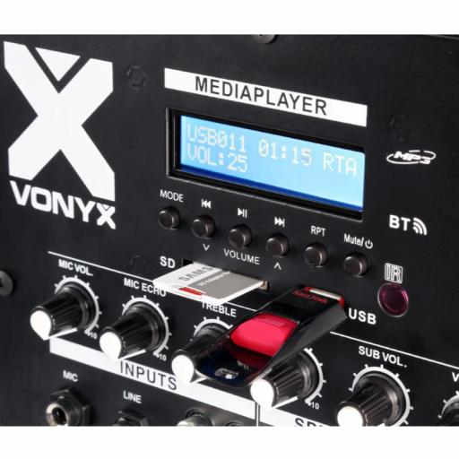 Vonyx Vx880Bt Sistema de Sonido Amplificado 500W Mp3/BlueTooth [4]